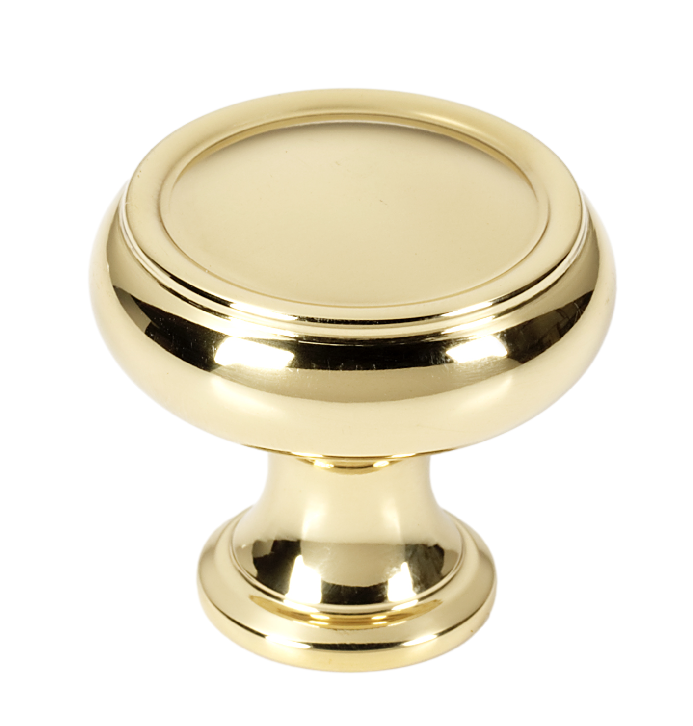 Unlacquered Brass "Perry" Cabinet Knobs and Drawer Pulls