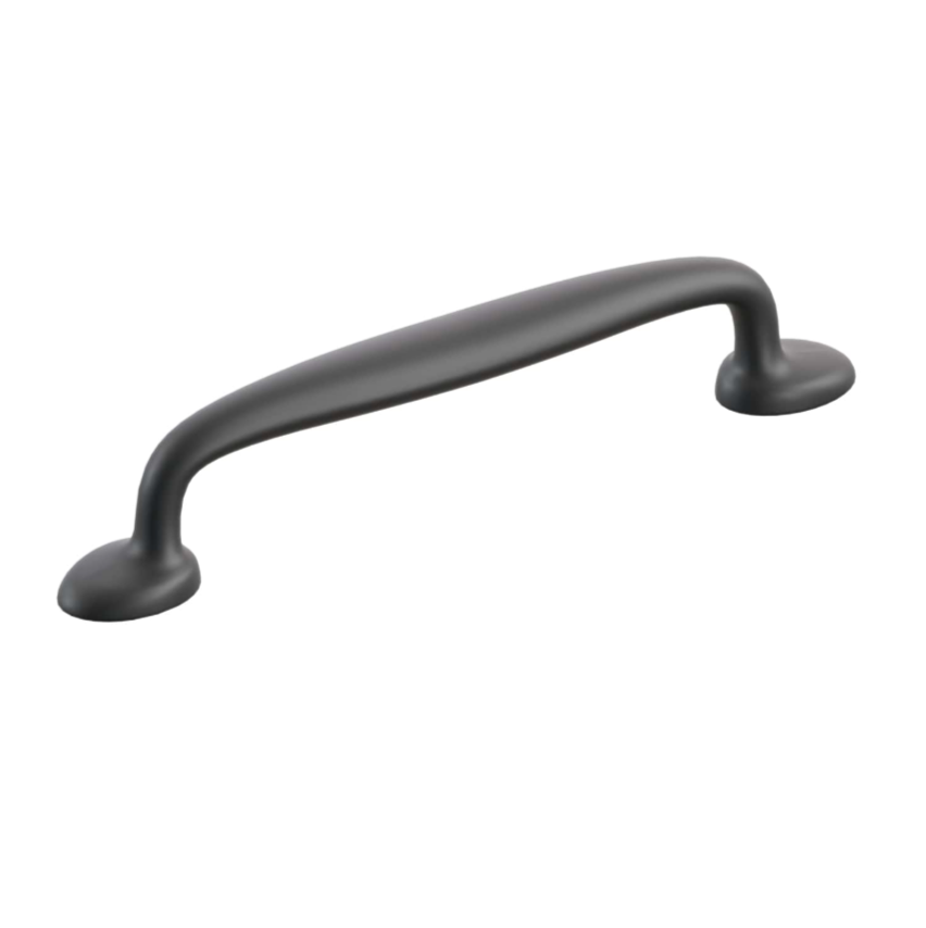 Matte Black Cabinet Hardware "Estate" Cabinet Knobs and Pulls