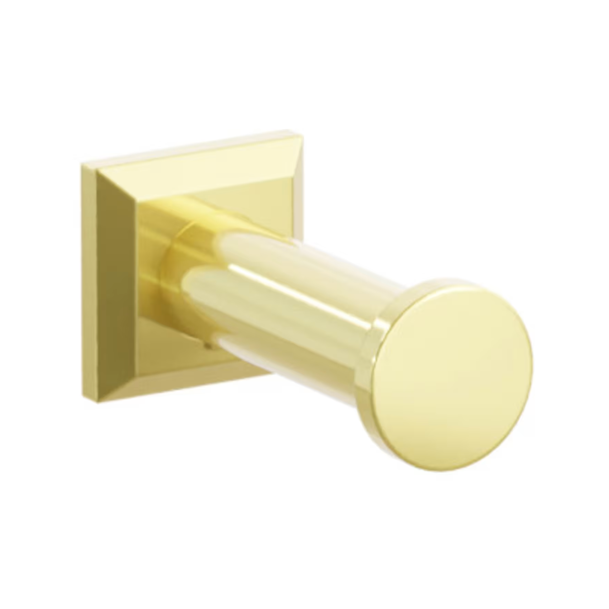 Polished Unlacquered Brass "Mod" Robe Hook