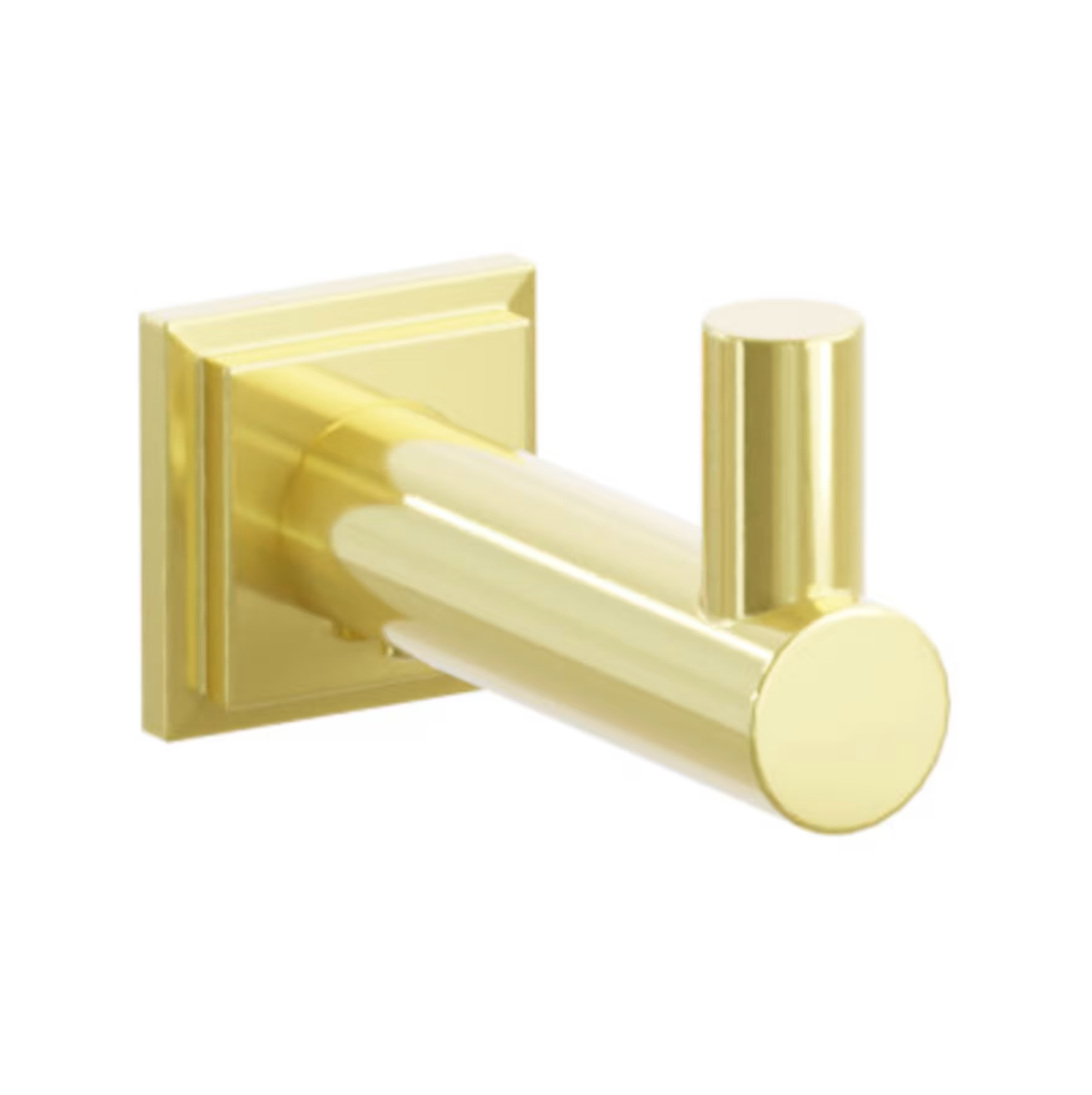 Polished Unlacquered Brass "Mod" Wall Hook