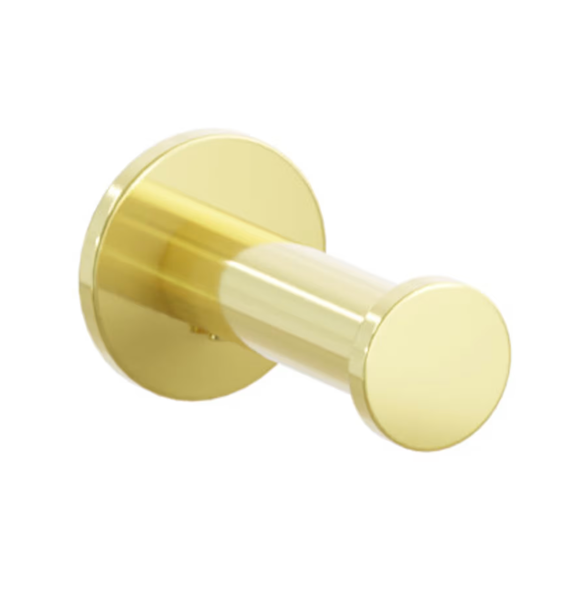 Polished Unlacquered Brass "Mod" Robe Hook