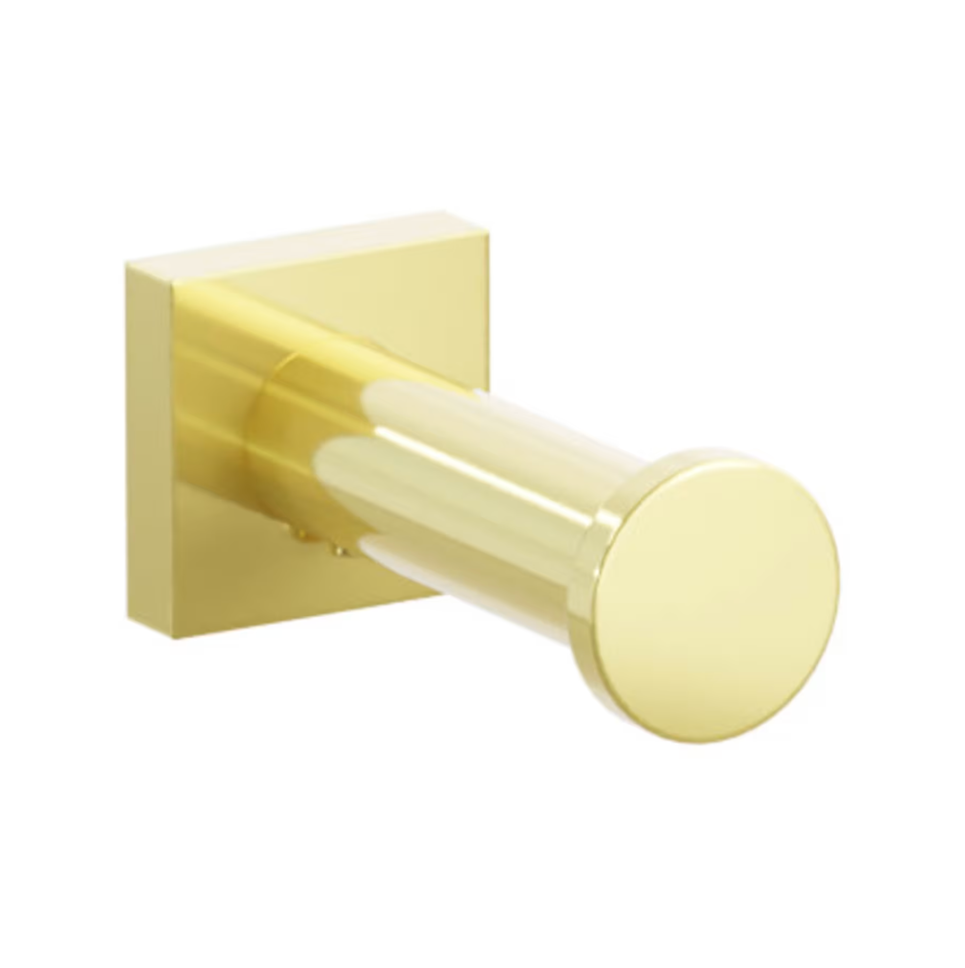 Polished Unlacquered Brass "Mod" Robe Hook