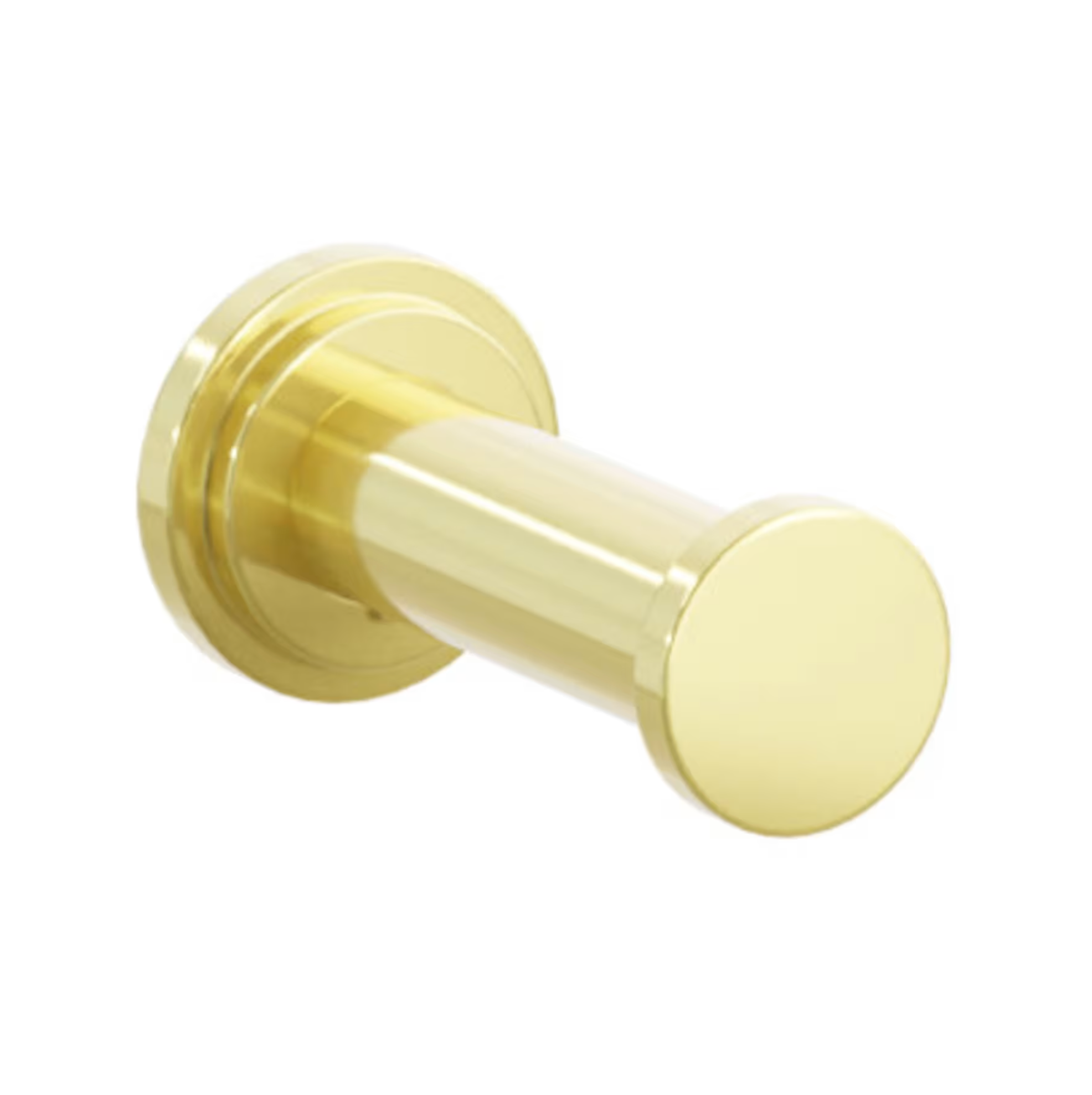 Polished Unlacquered Brass "Mod" Robe Hook