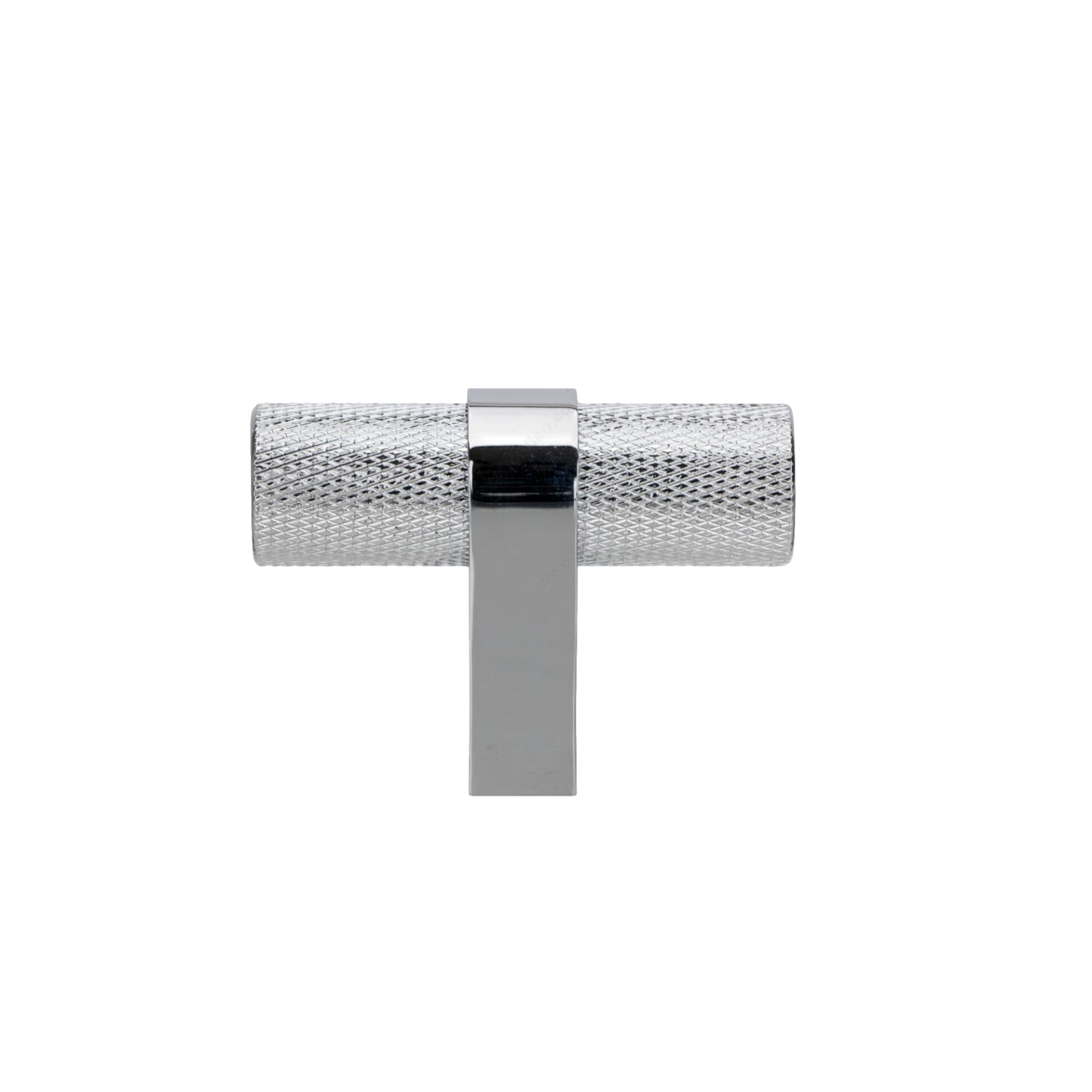 Polished Chrome "Vero" Knurled Texture Cabinet Knob and Drawer Pull