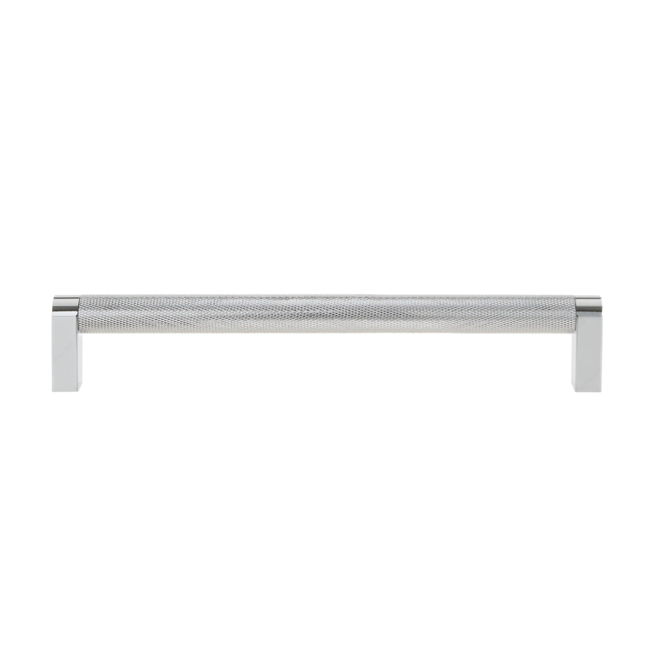Polished Chrome "Vero" Knurled Texture Cabinet Knob and Drawer Pull