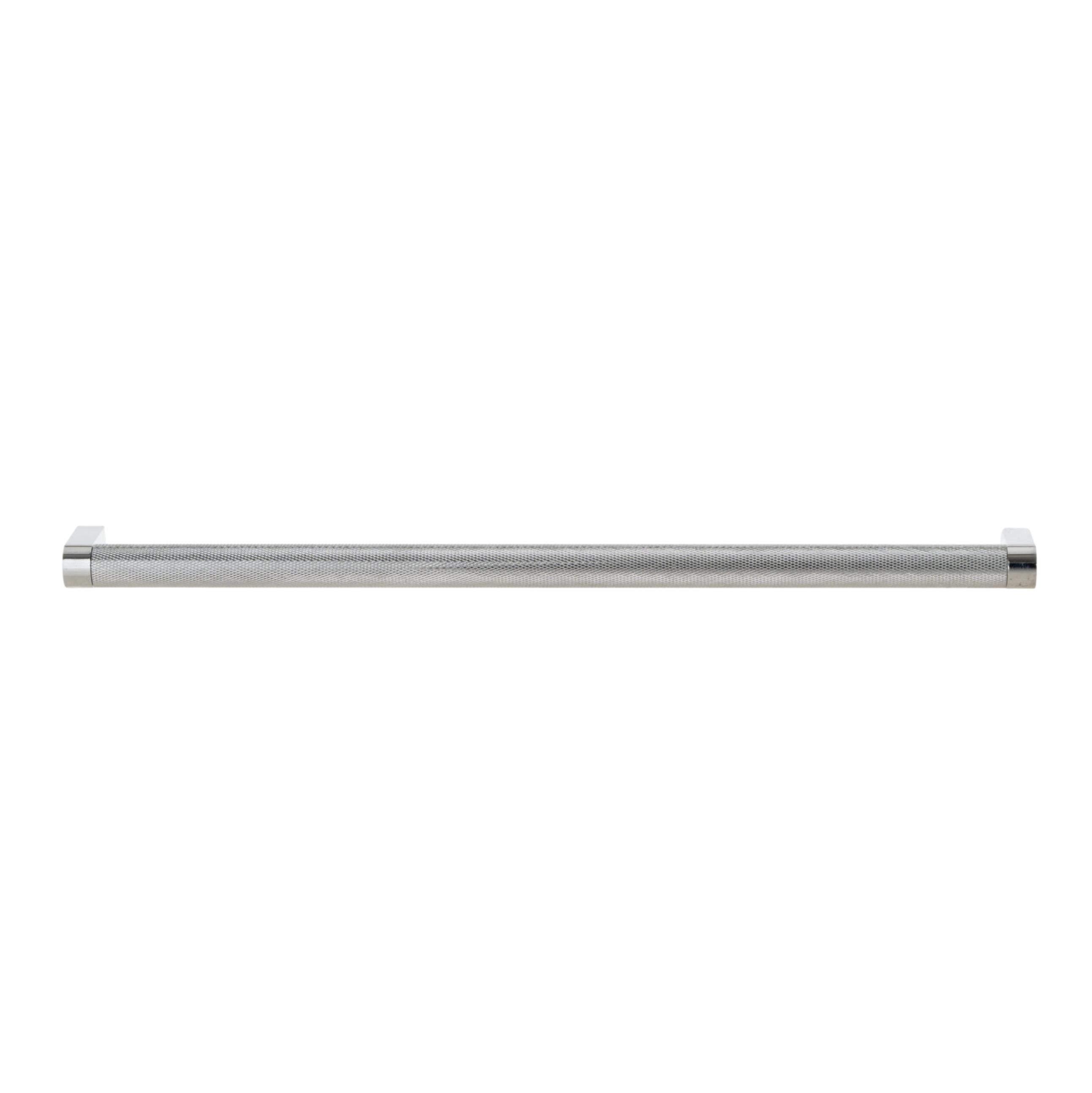 Polished Chrome "Vero" Knurled Texture Cabinet Knob and Drawer Pull