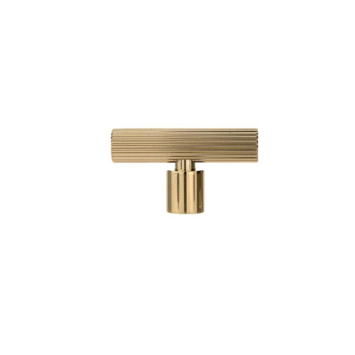 Polished Gold "Lustra" Cabinet Knob and Drawer Pull