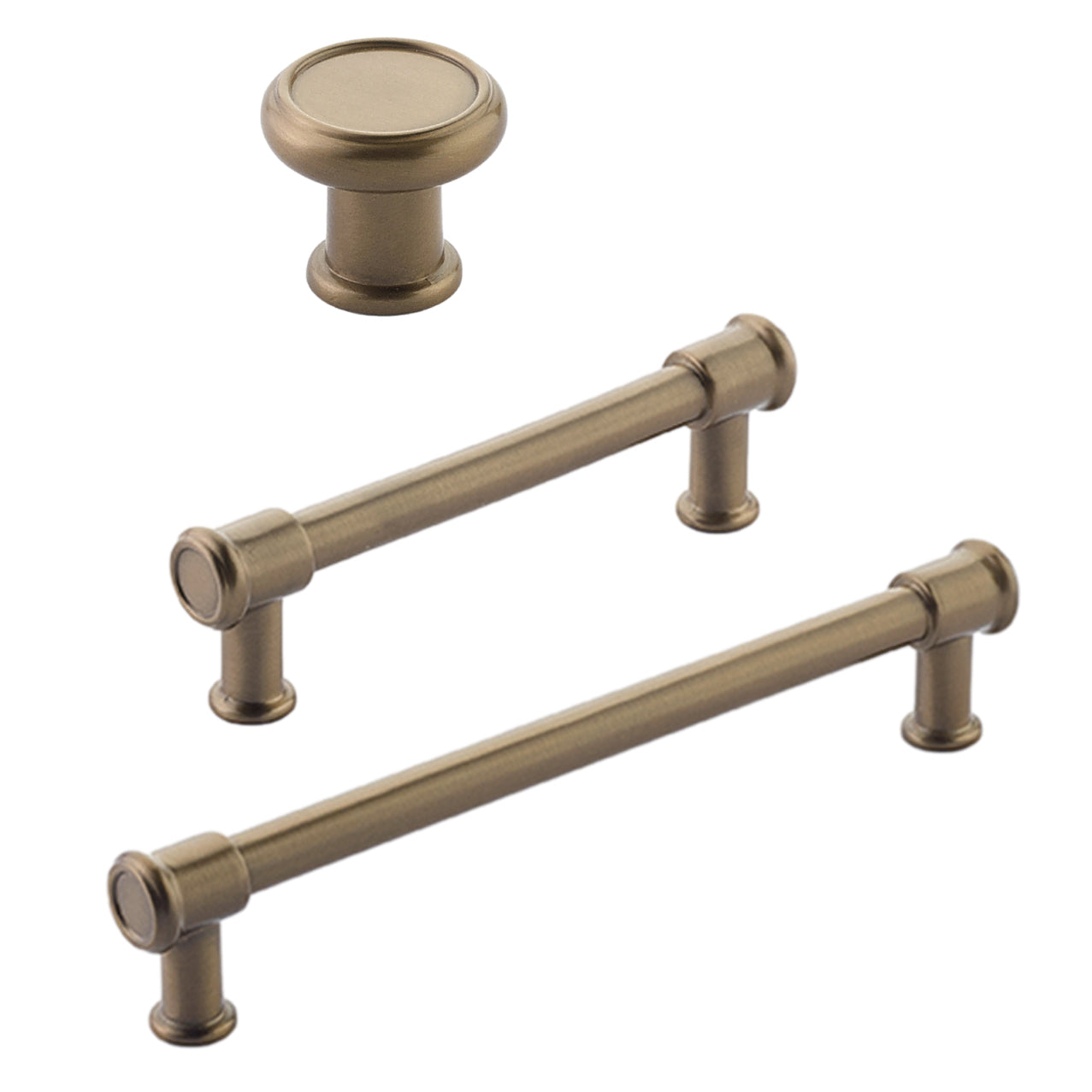 Dark Bronze "Pipe" Cabinet Knob and Drawer Pulls - Industry Hardware