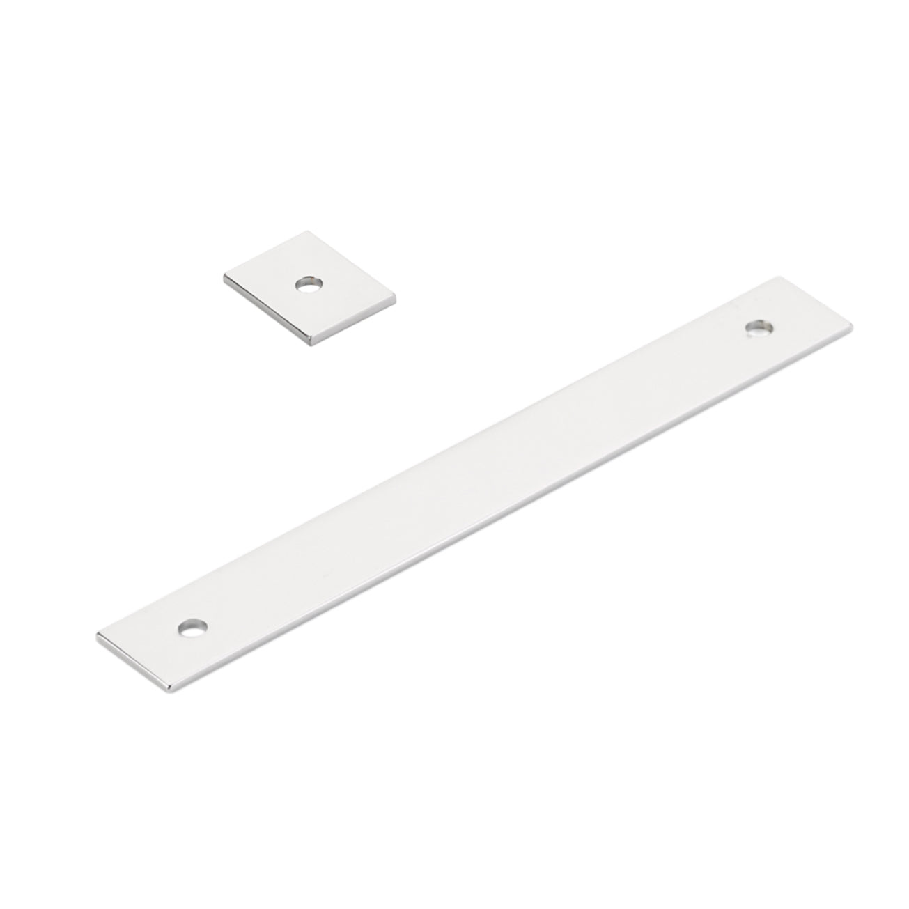 Polished Chrome "Maison" Drawer Pull Backplates - Industry Hardware