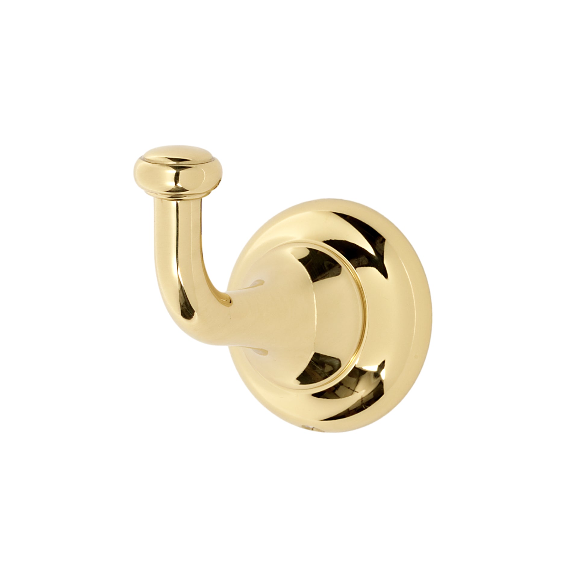 Polished Unlacquered Brass Royale Wall Coat Hook - Industry Hardware
