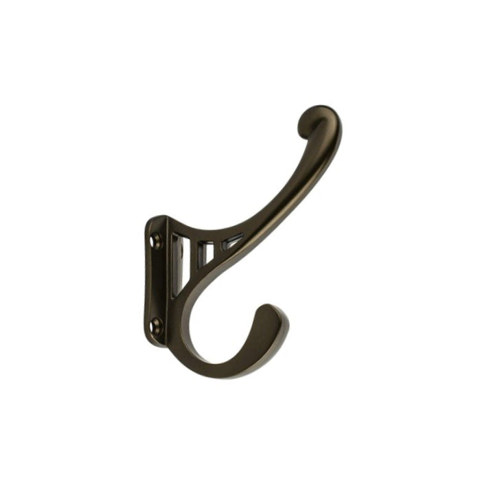 Oil Rubbed Bronze "Flair" Wall Coat Bathroom Hook - Industry Hardware