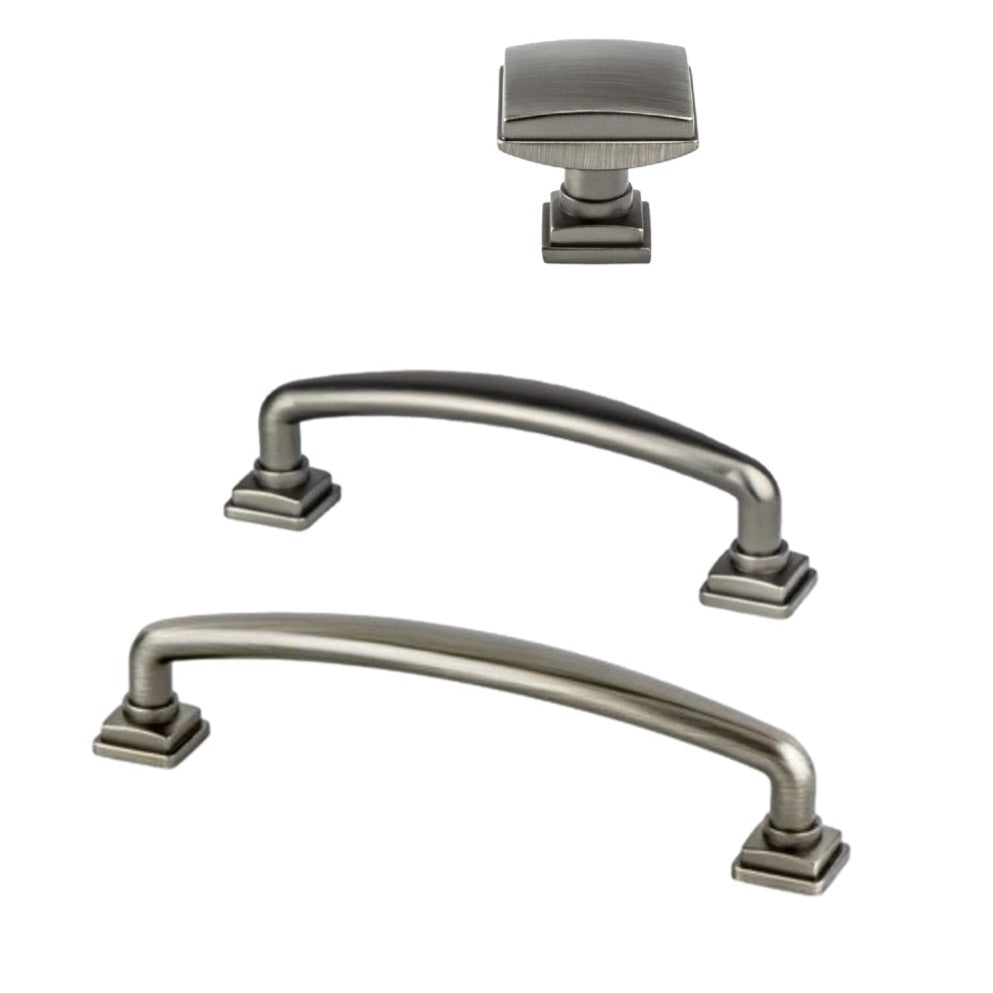 Kelly No.2 Cabinet Knob and Drawer Pulls in Dark Pewter - Industry Hardware