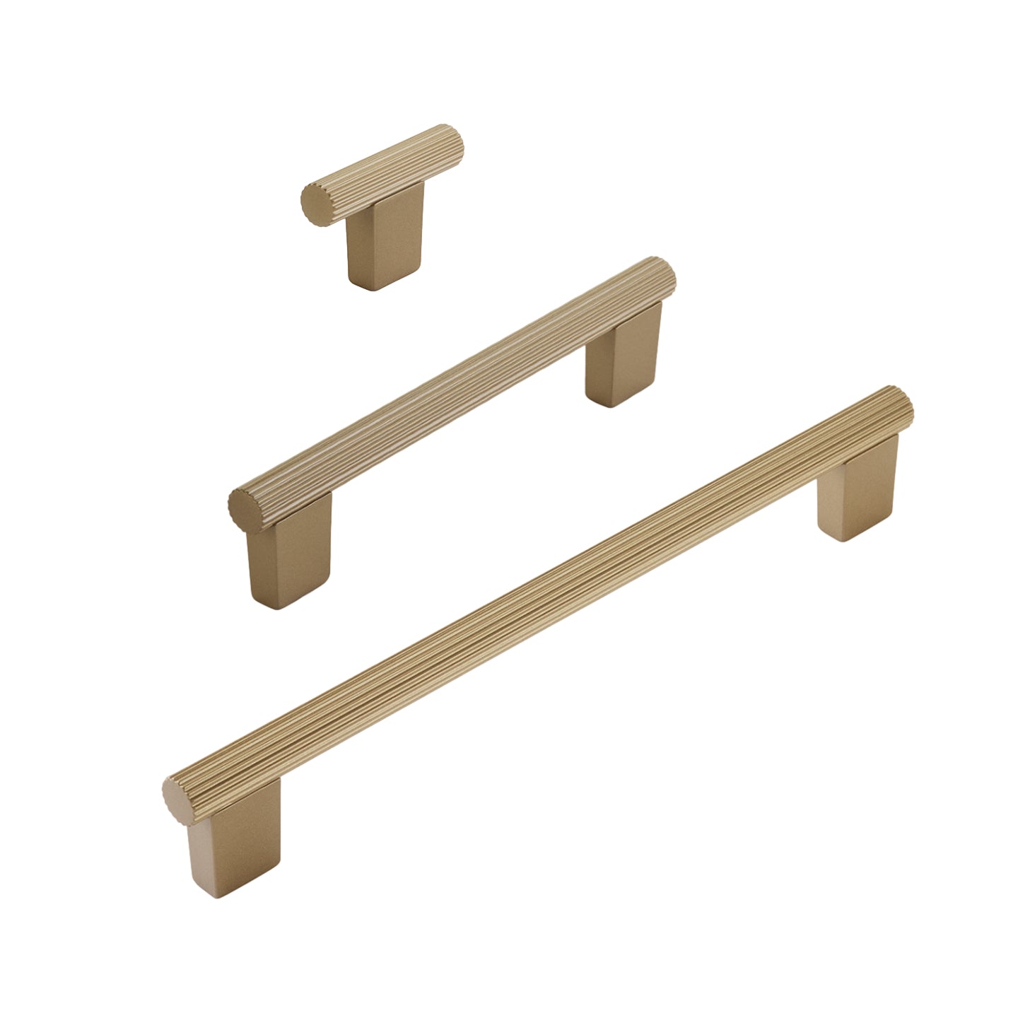 Warm Gold "Knox" Cabinet Knobs and Drawer Pulls - Industry Hardware
