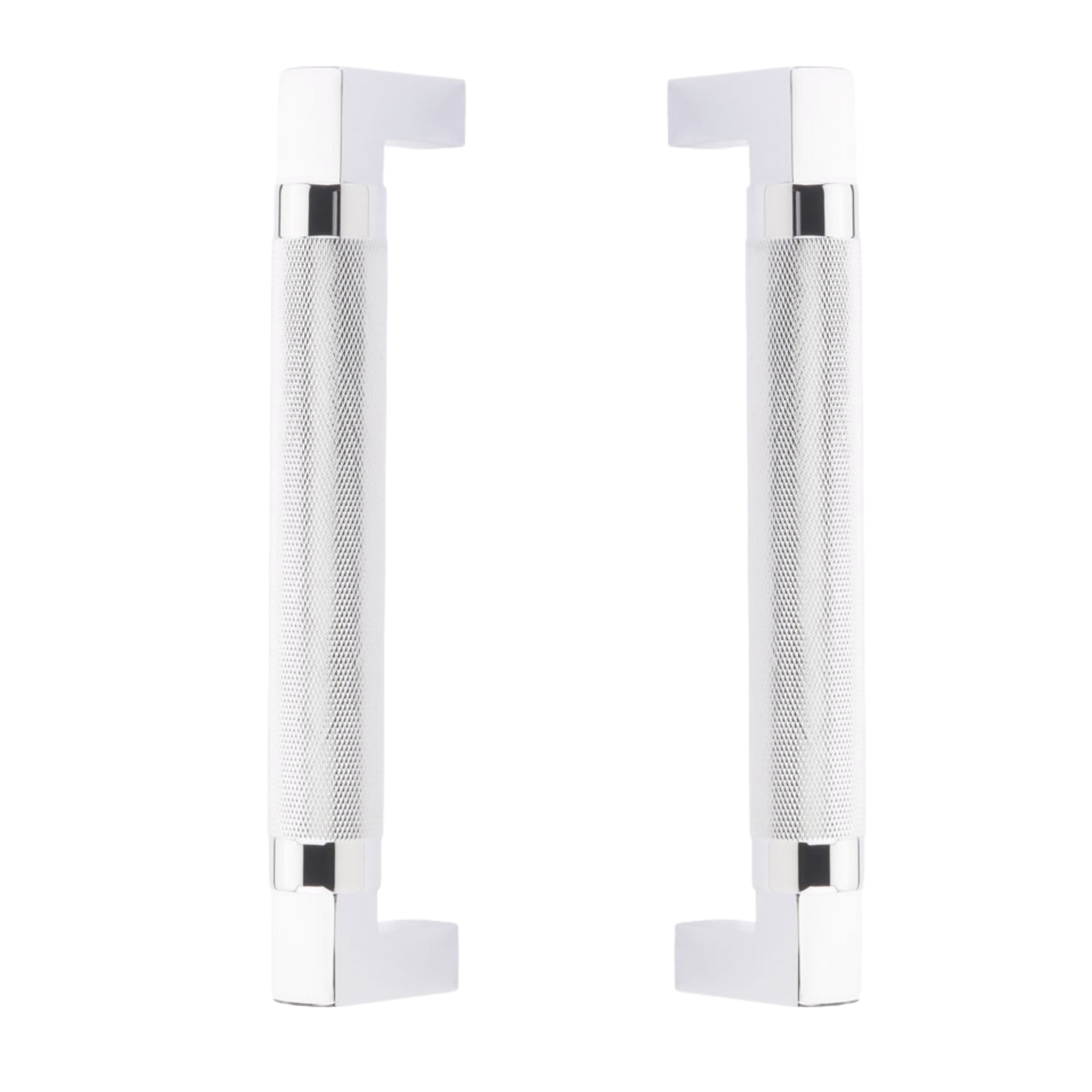 Back to Back "Helix" Door Pull in Polished Chrome Hardware for Interior Sliding and Barn Doors - Industry Hardware