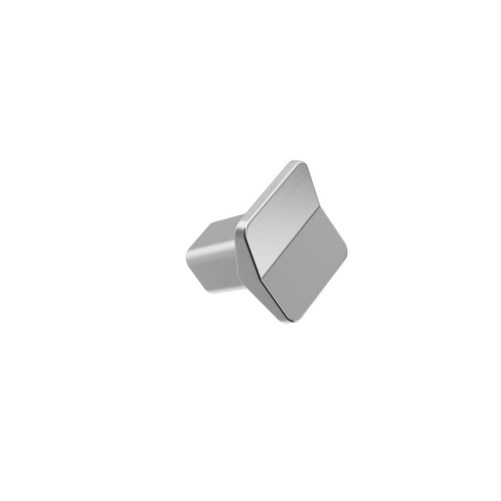 Satin Steel "Vis a Vis" Cabinet Knob and Drawer Pulls - Forge Hardware Studio