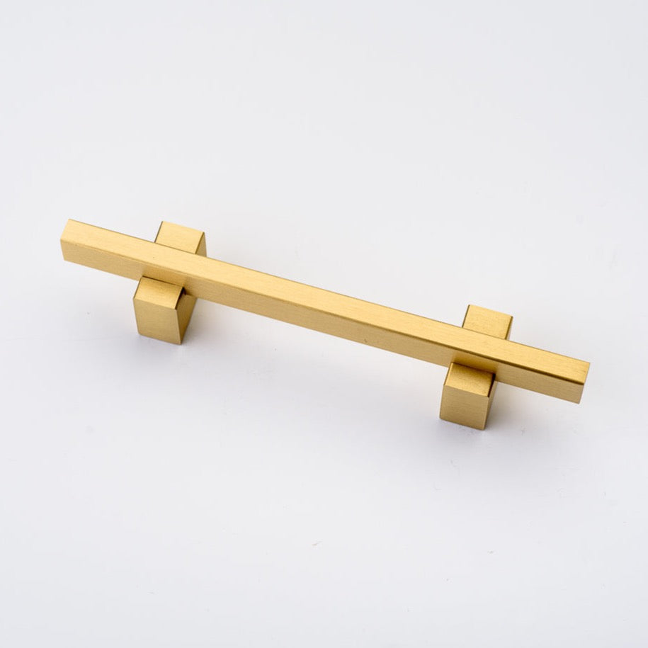 Lew's Two Tone Series Knobs and Handles Brushed Brass - Industry Hardware