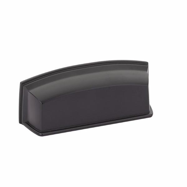 Matte Black Cabinet Cup Drawer Pull "Moderna" - Kitchen Drawer Handle | Pulls