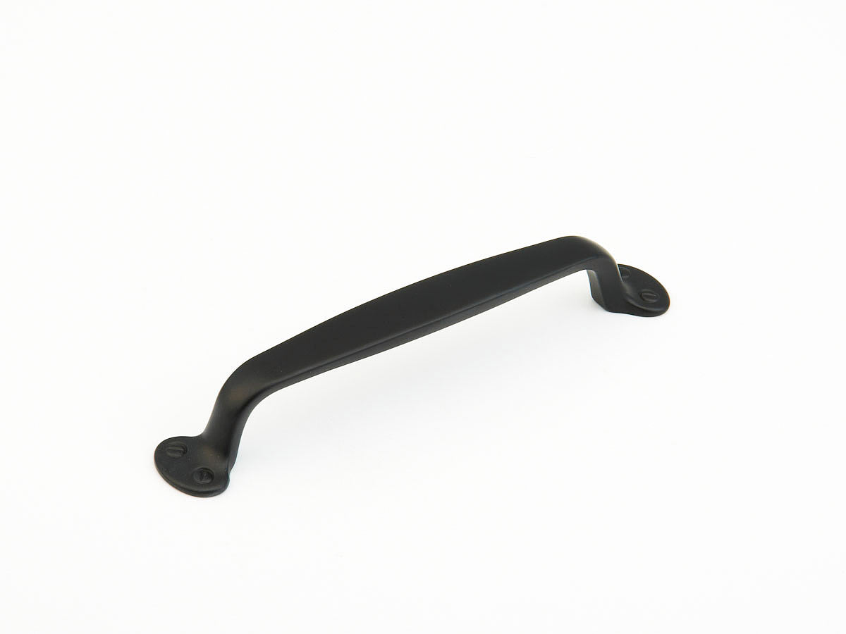 Flat Black "Transitional" Drawer Pulls Handles and Cup Pulls - Brass Cabinet Hardware 