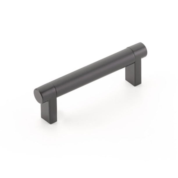 Smooth "Converse No.2" Matte Black Cabinet Knobs and Drawer Pulls - Industry Hardware