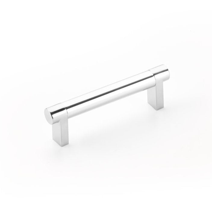 Smooth "Converse No.2" Polished Chrome Cabinet Knobs and Drawer Pulls