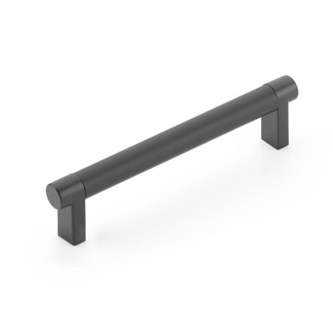 Smooth "Converse No.2" Matte Black Cabinet Knobs and Drawer Pulls - Industry Hardware