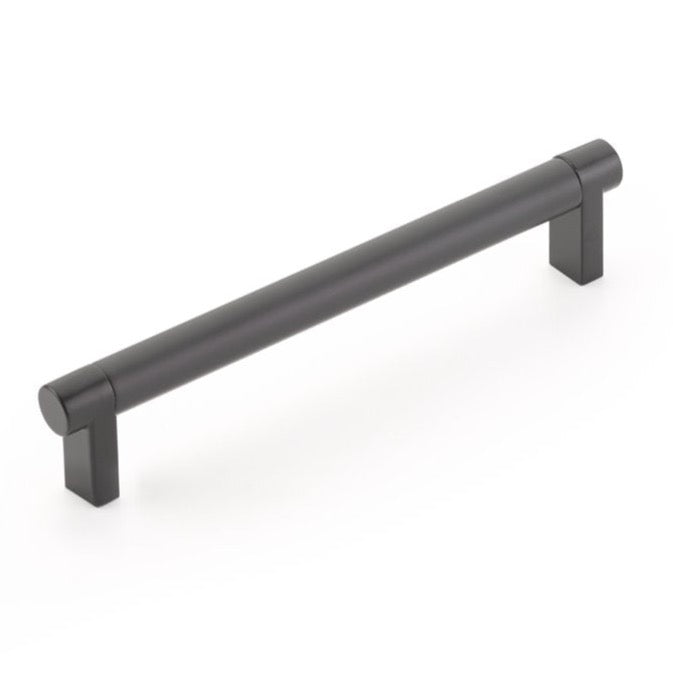 Smooth "Converse No.2" Matte Black Cabinet Knobs and Drawer Pulls - Industry Hardware