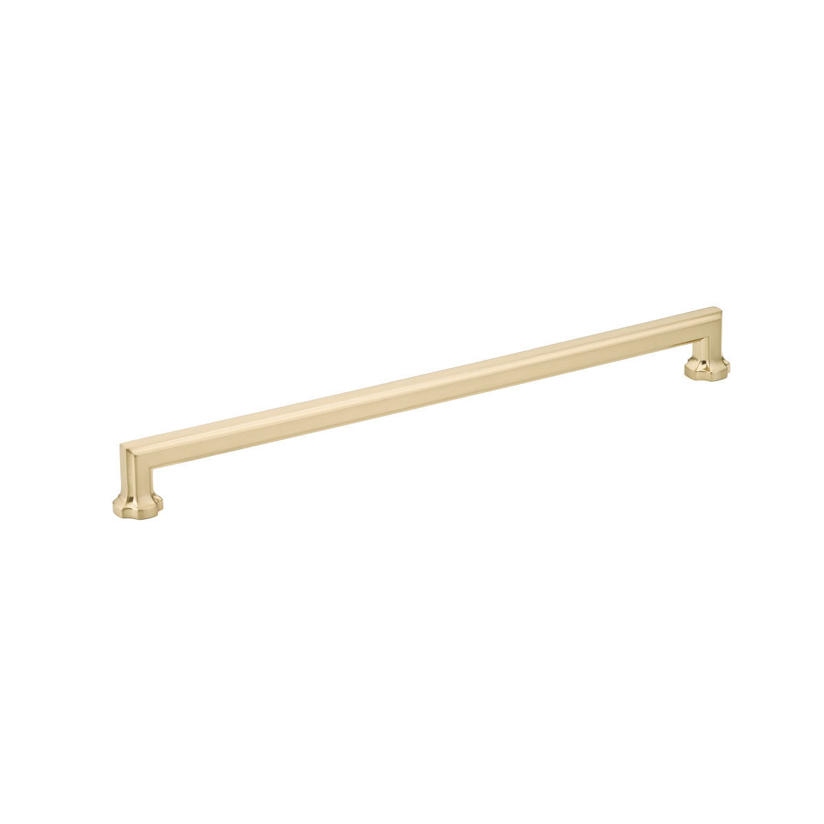 Regal Transitional Satin Brass Drawer Pull - Brass Cabinet Hardware 