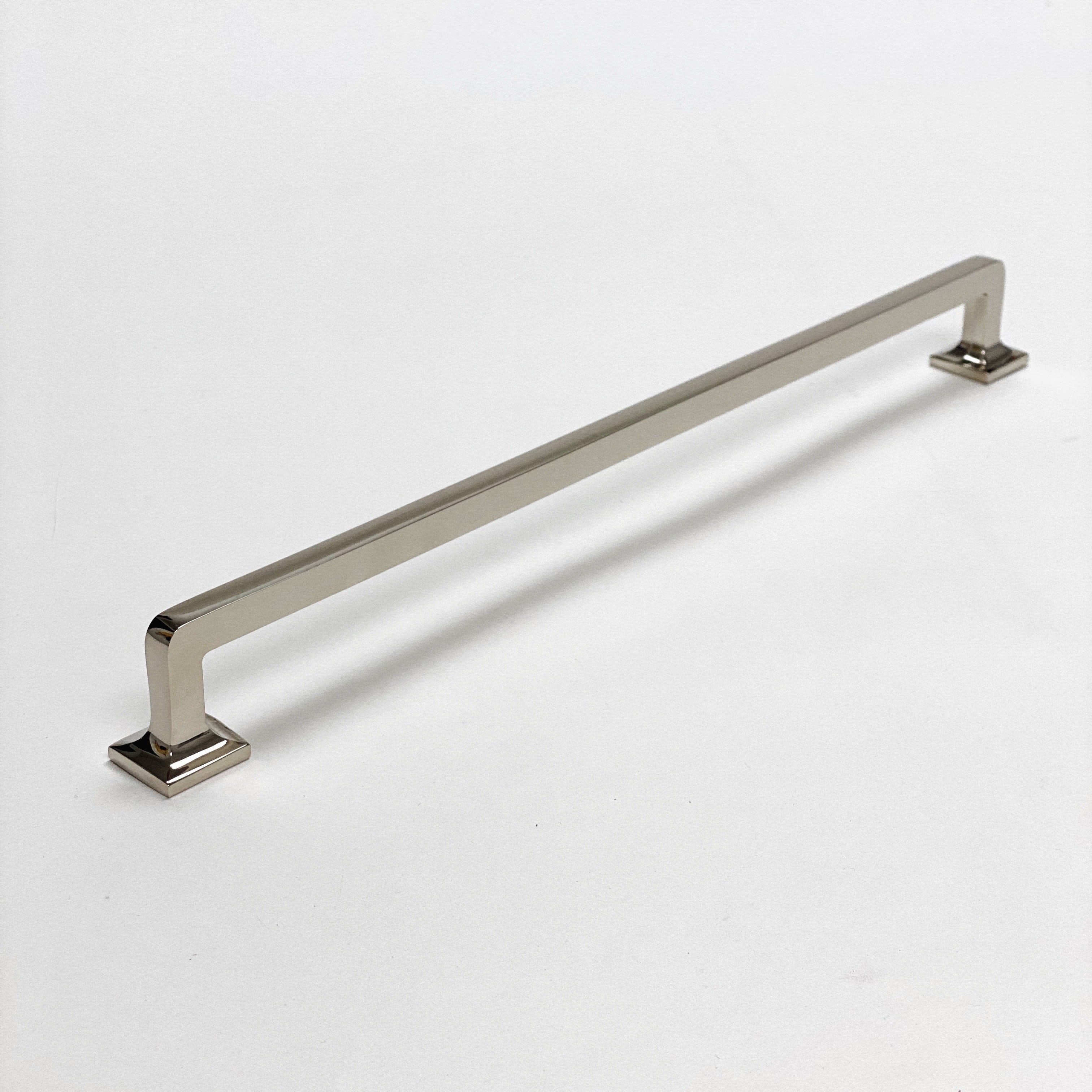 Polished Nickel "Eloise" Mission Style Drawer Pull - Forge Hardware Studio