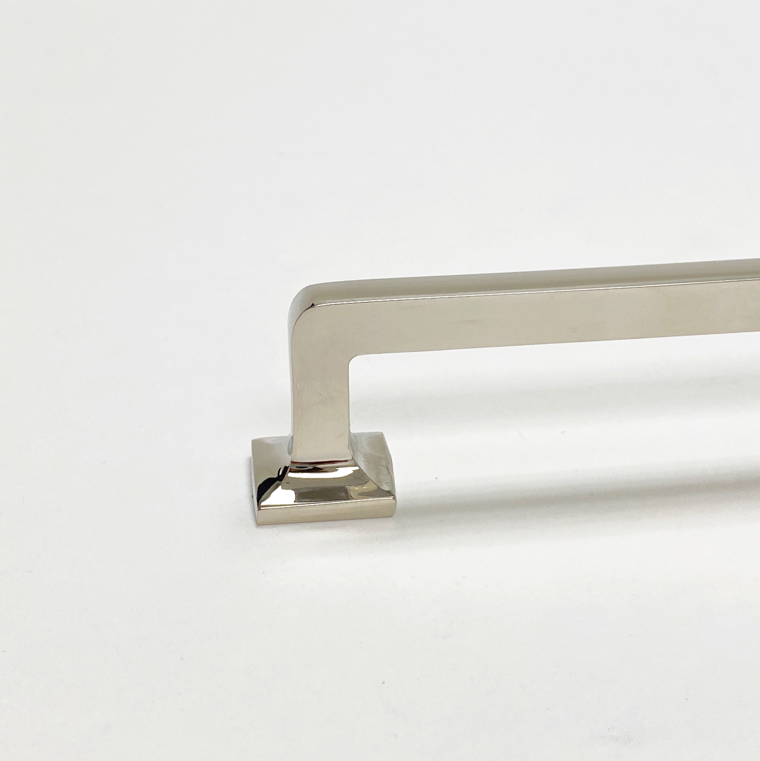 Polished Nickel "Eloise" Mission Style Drawer Pull - Forge Hardware Studio