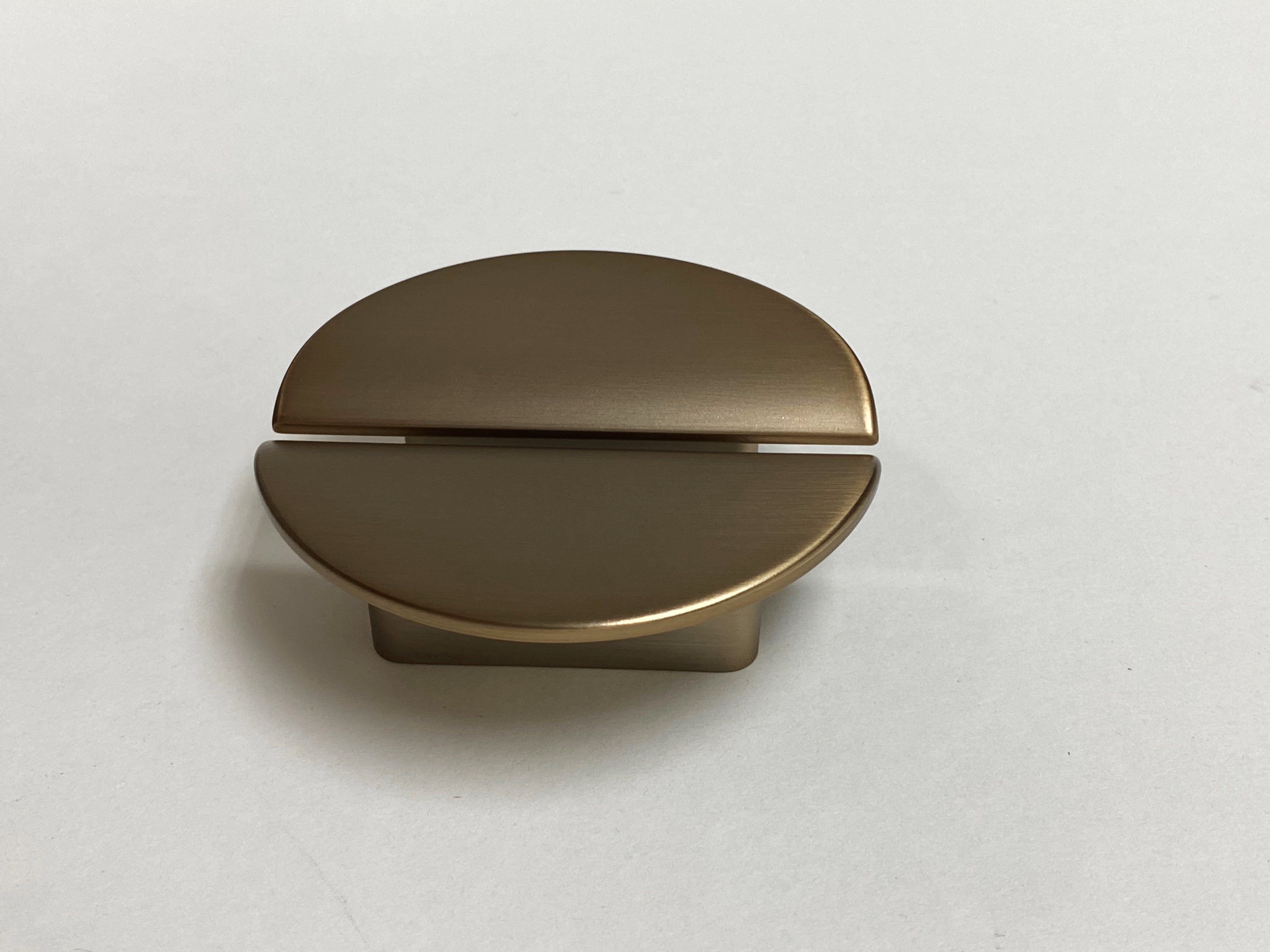 Semi-Circle "Horizon" Brushed Bronze Drawer Pulls - Forge Hardware Studio