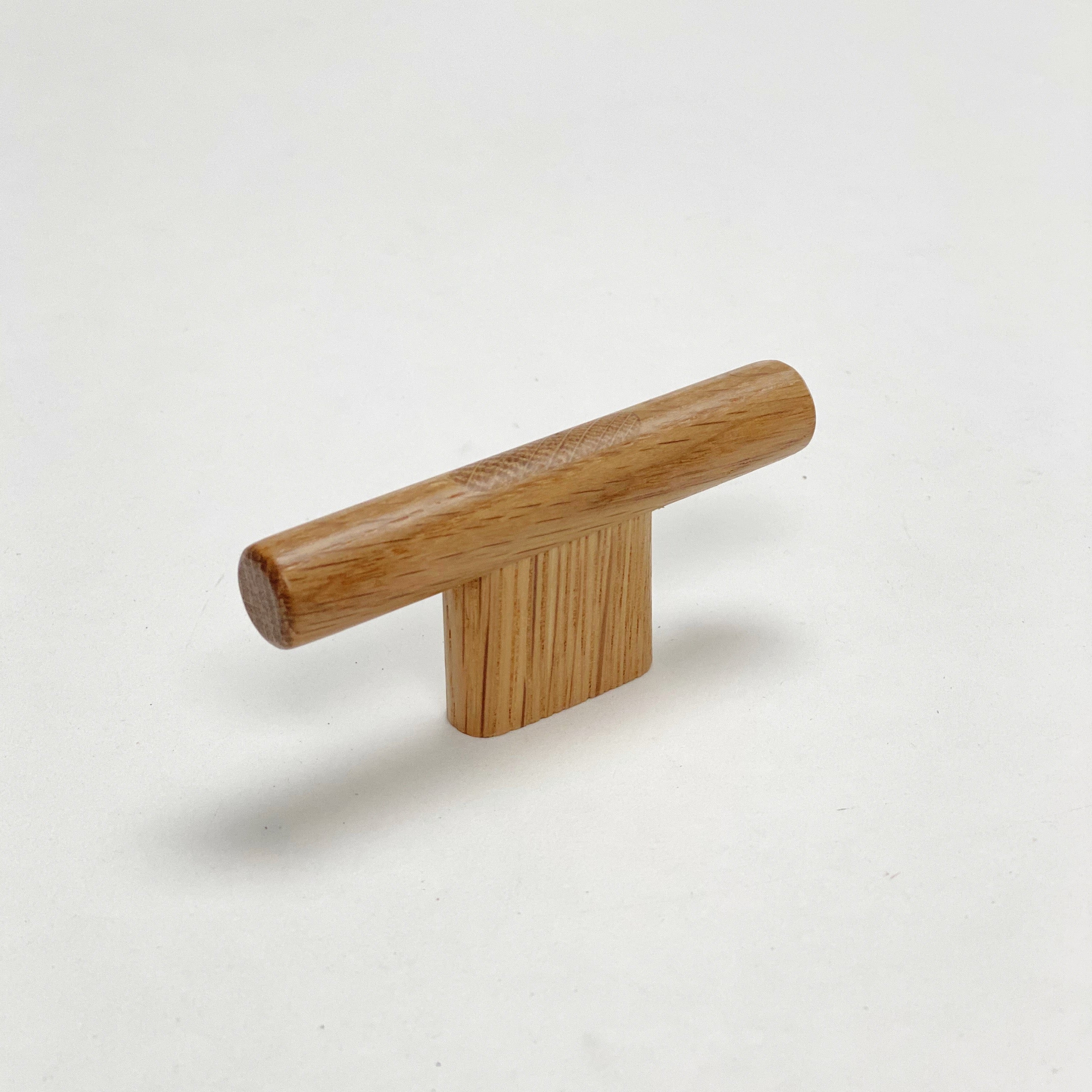 Lacquered Oak "Join" Wood Cabinet Knobs and Drawer Handles - Forge Hardware Studio