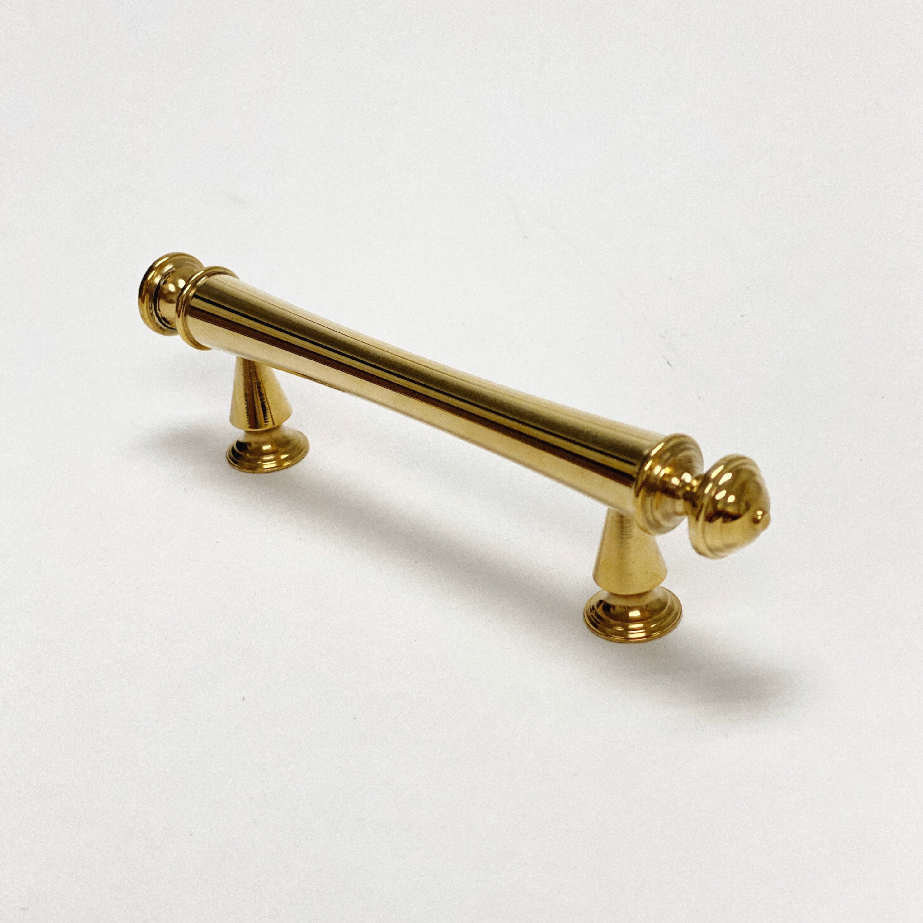 Unlacquered Brass "Emmeline" Cabinet Knobs and Drawer Pull - Industry Hardware