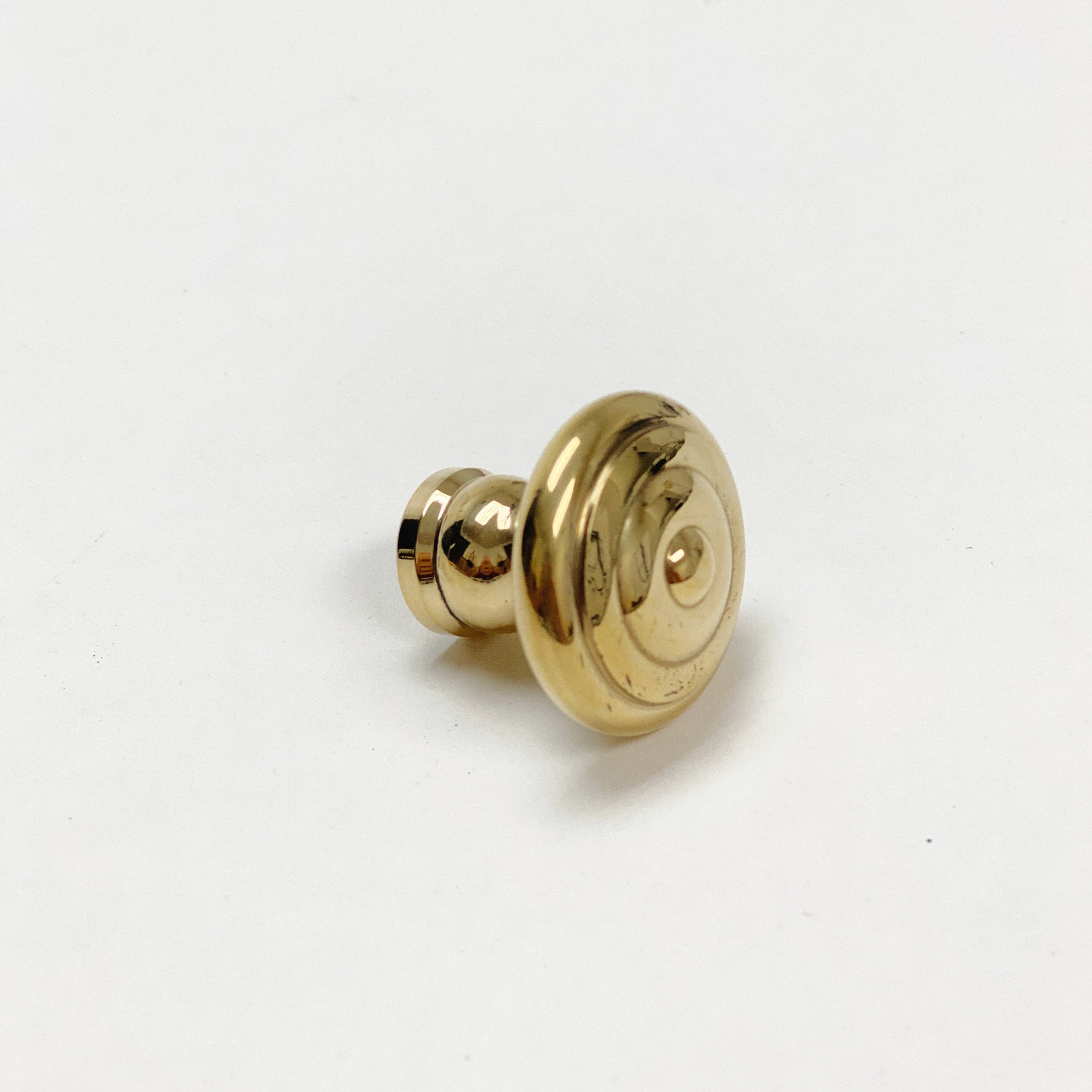 Unlacquered Brass "Emmeline" Cabinet Knobs and Drawer Pull - Industry Hardware