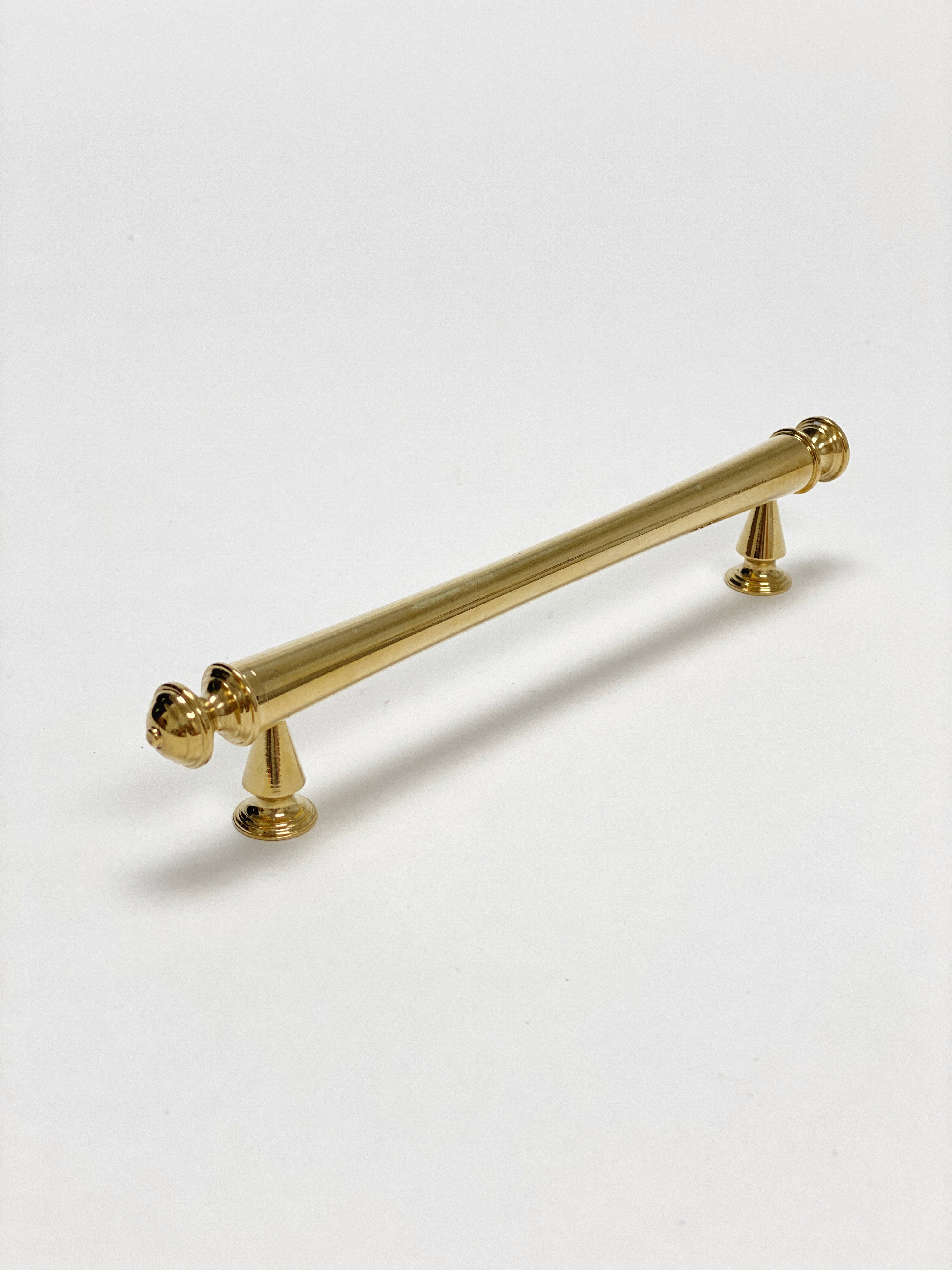 Unlacquered Brass "Emmeline" Cabinet Knobs and Drawer Pull - Industry Hardware