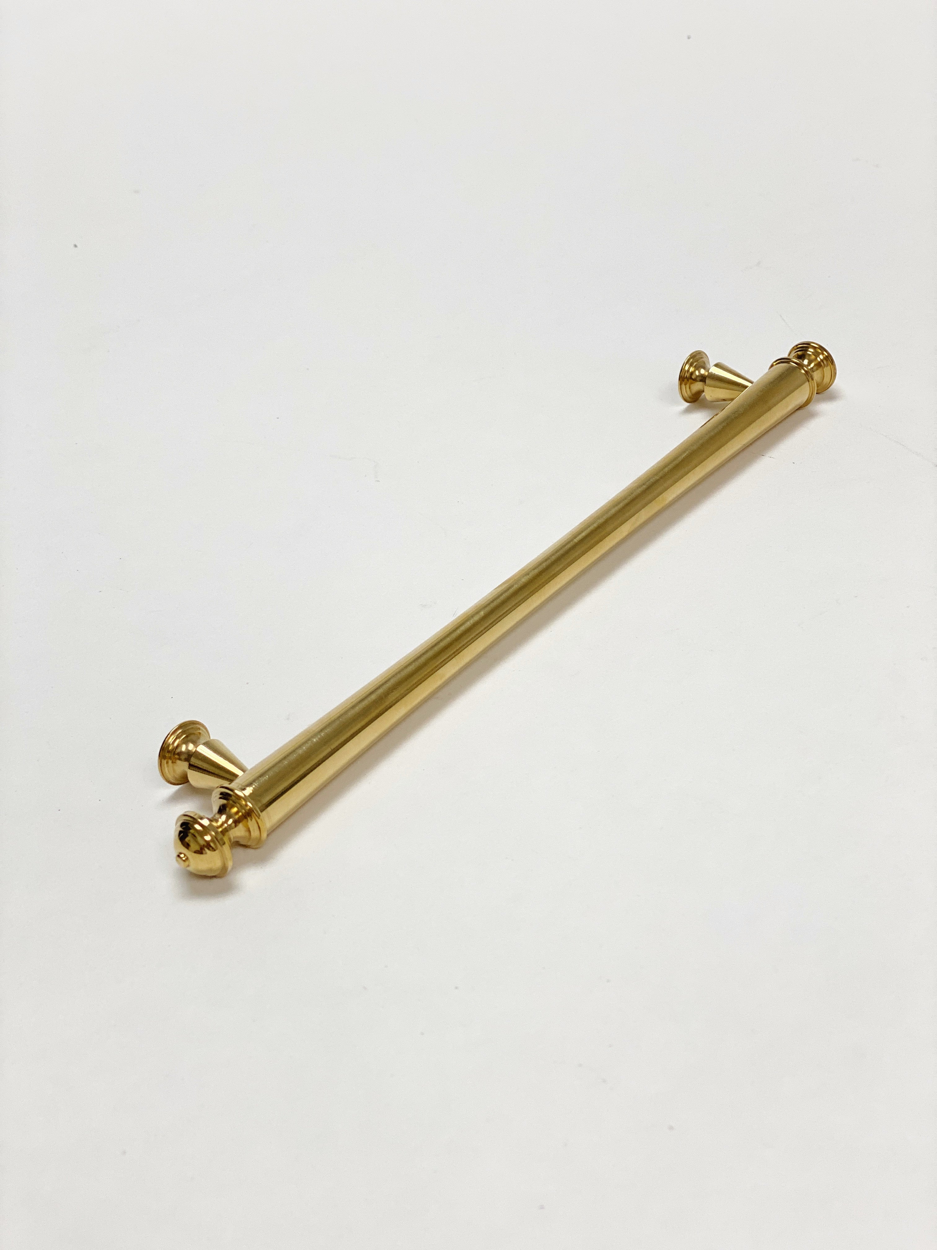 Unlacquered Brass "Emmeline" Cabinet Knobs and Drawer Pull - Industry Hardware