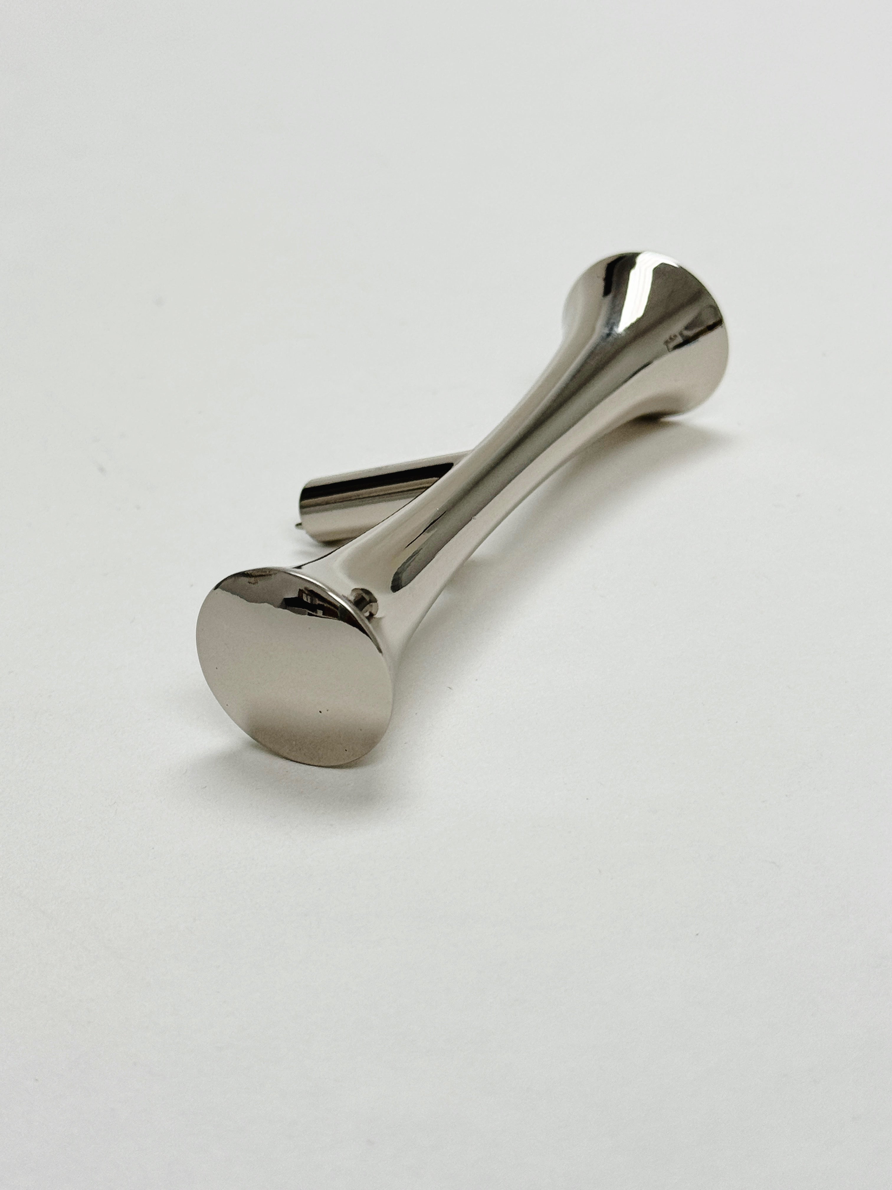 Hourglass "MCM 01" Polished Nickel Mid-Century Cabinet Pull - Industry Hardware