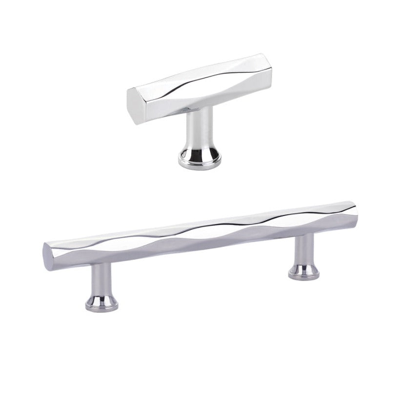 "American Designer" T-Bar Drawer Pulls in Polished Chrome | Pulls