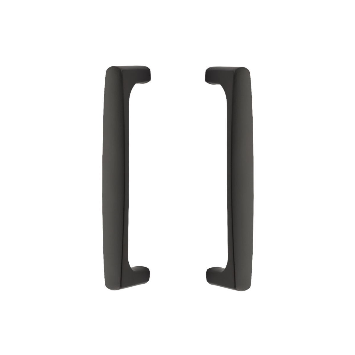 Back to Back "Riverside" Door Pull in Flat Black Hardware for Interior Sliding and Barn Doors