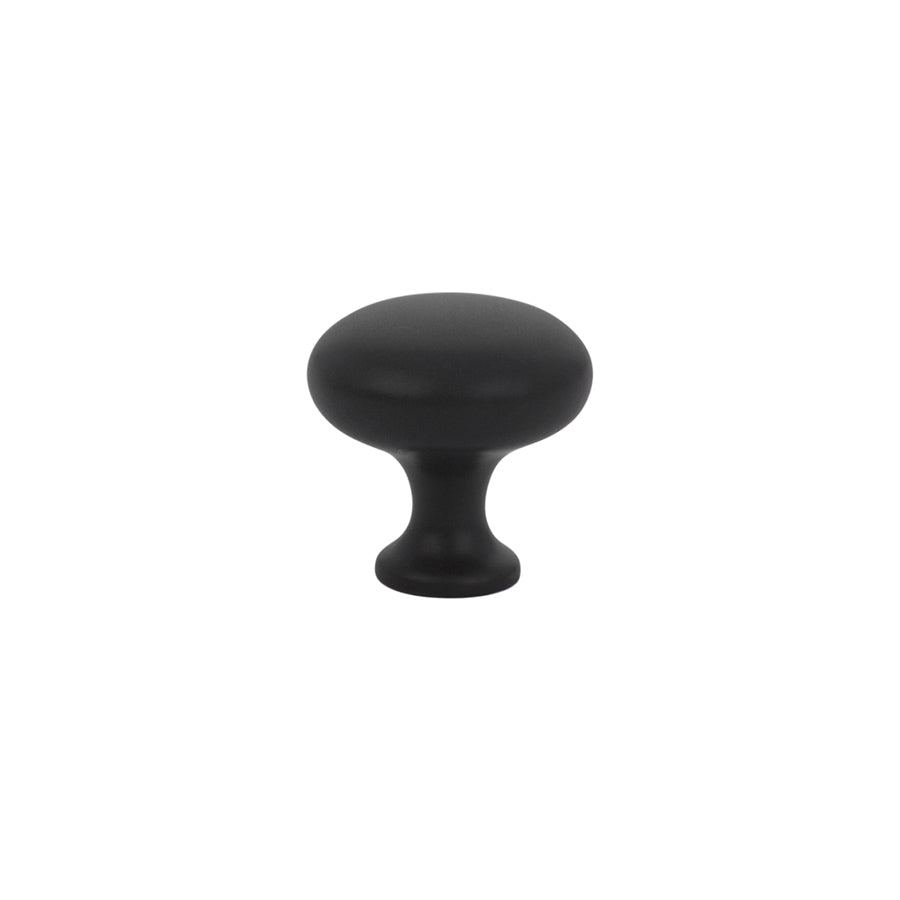 Matte Black "Heritage" Cabinet Knobs and Cup Pulls - Forge Hardware Studio