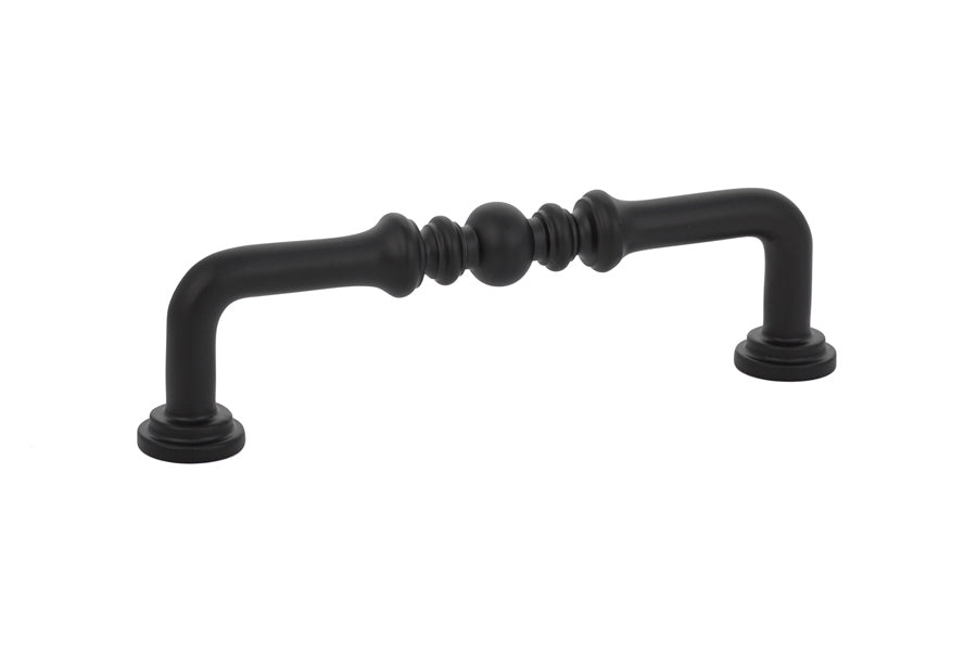 Matte Black "Heritage" Cabinet Drawer Pulls - Kitchen Drawer Handles - Forge Hardware Studio