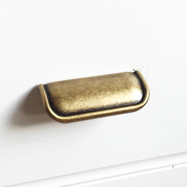 Tab Finger Drawer Pulls "Ella" in Antique Bronze | Pulls