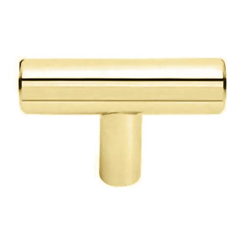 Unlacquered T-Bar Brass Cabinet Pulls in Polished Unlacquered Brass | Pulls