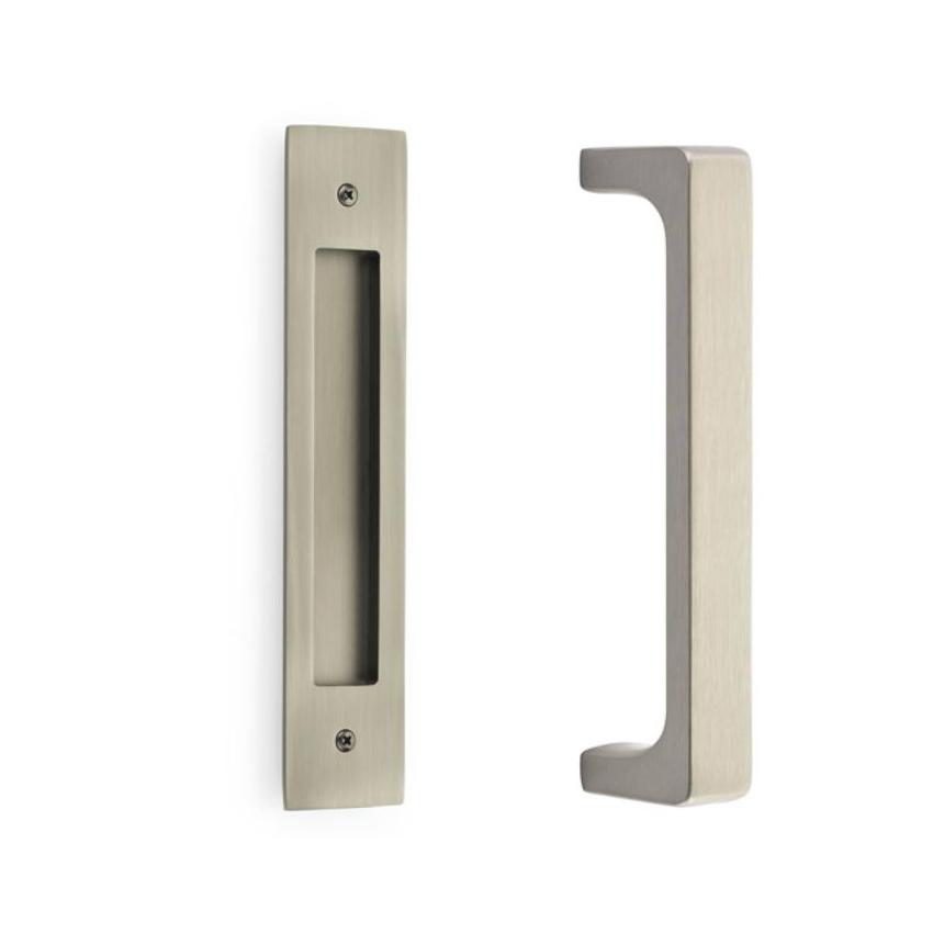 Door Flush Pull and Handle Hardware for Interior Sliding and Barn Doors