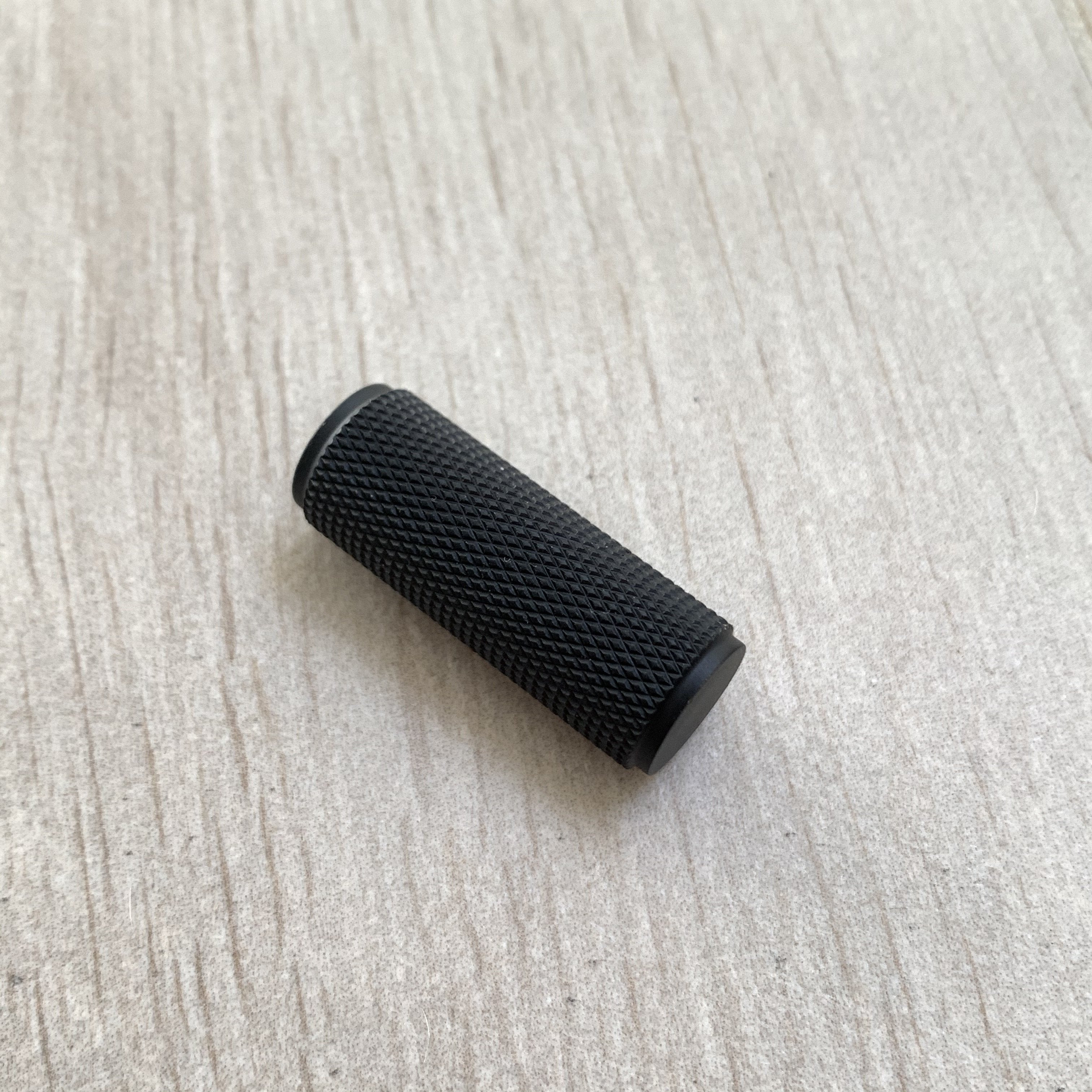 Knurled Matte Black Solid "Texture" Drawer Pulls and Knobs | Pulls