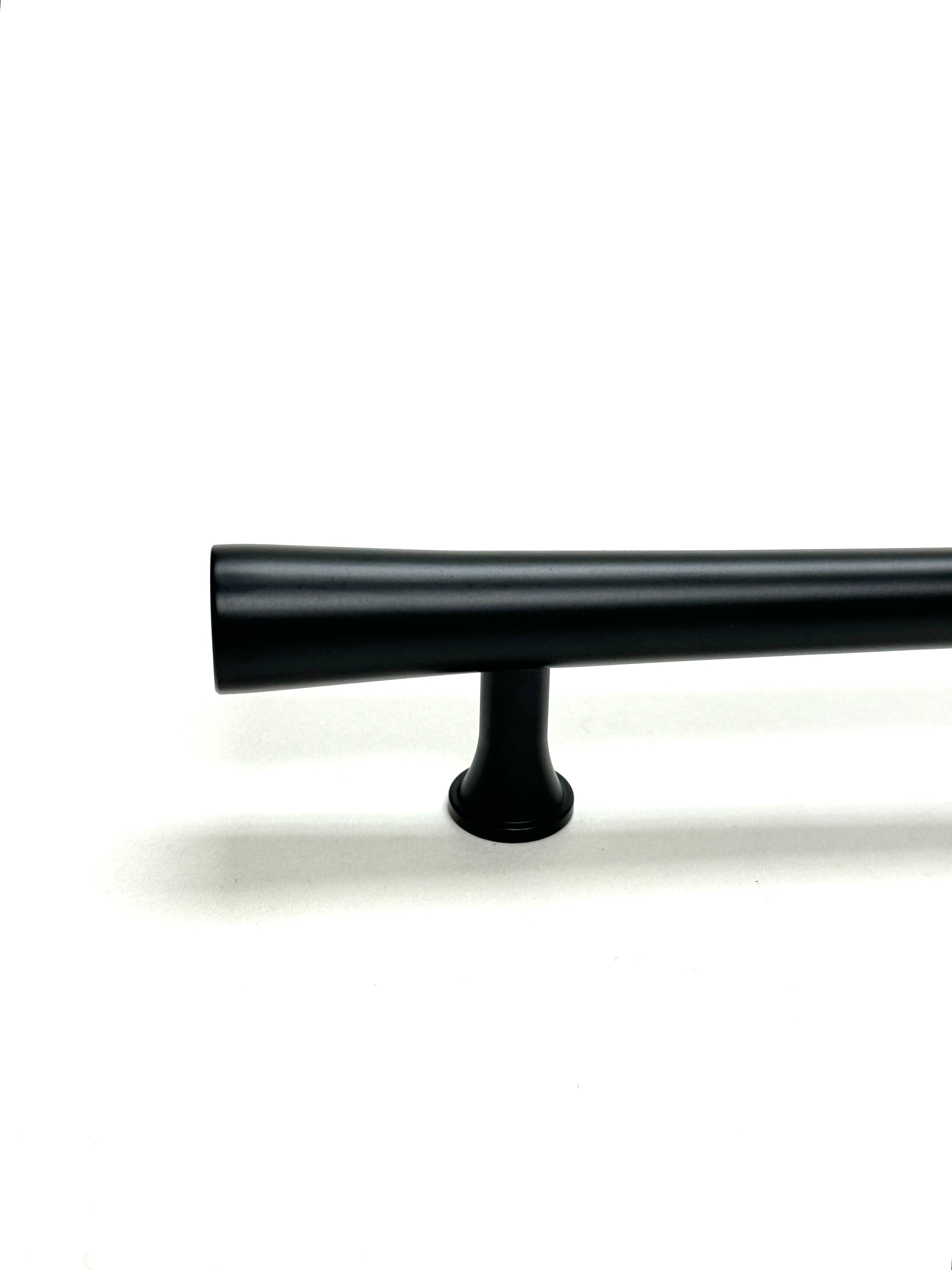 Matte Black Cabinet Hardware "Collin" Drawer Pulls and Cabinet Knobs - Forge Hardware Studio