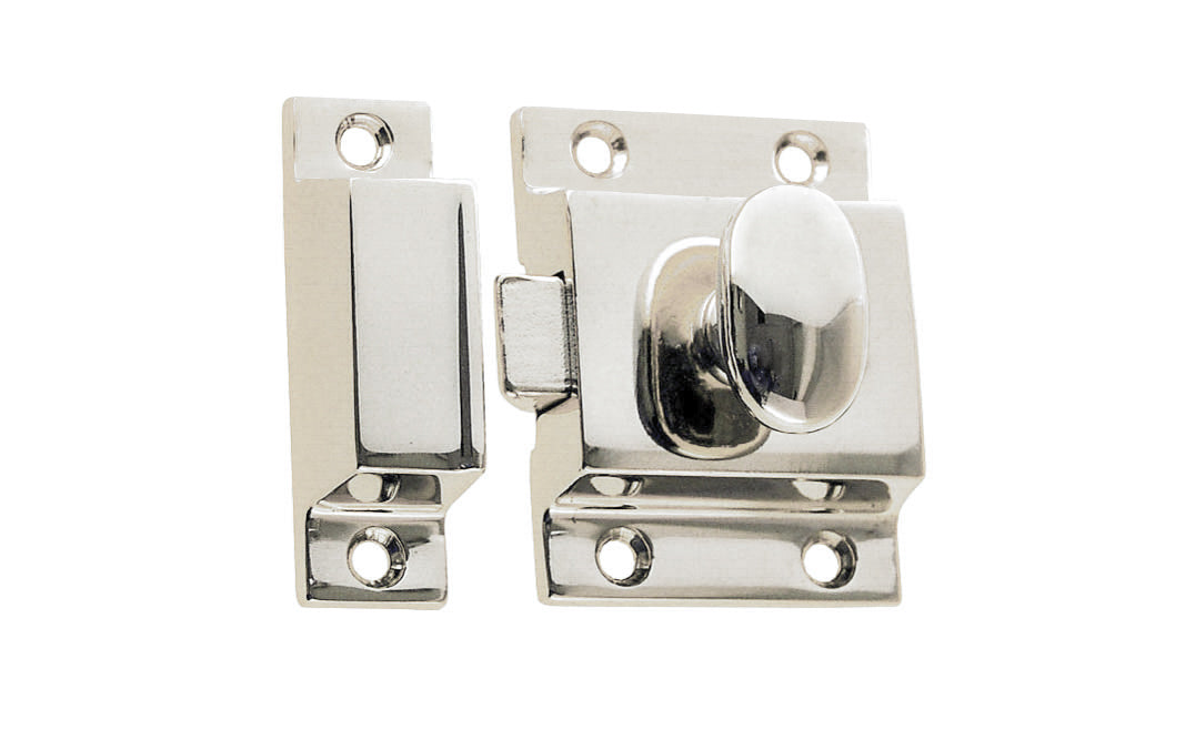 Polished Nickel "Eloise" Cabinet Latch Pull - Industry Hardware