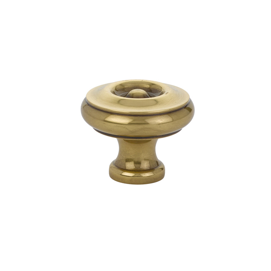 French Brass "Heritage No.2" Cabinet Knobs and Wire Pulls - Forge Hardware Studio