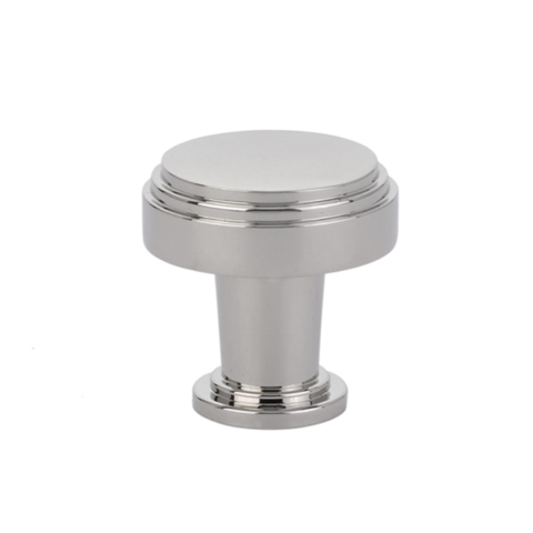 Satin Nickel "Deco" Cabinet Knobs and Drawer Pulls - Forge Hardware Studio
