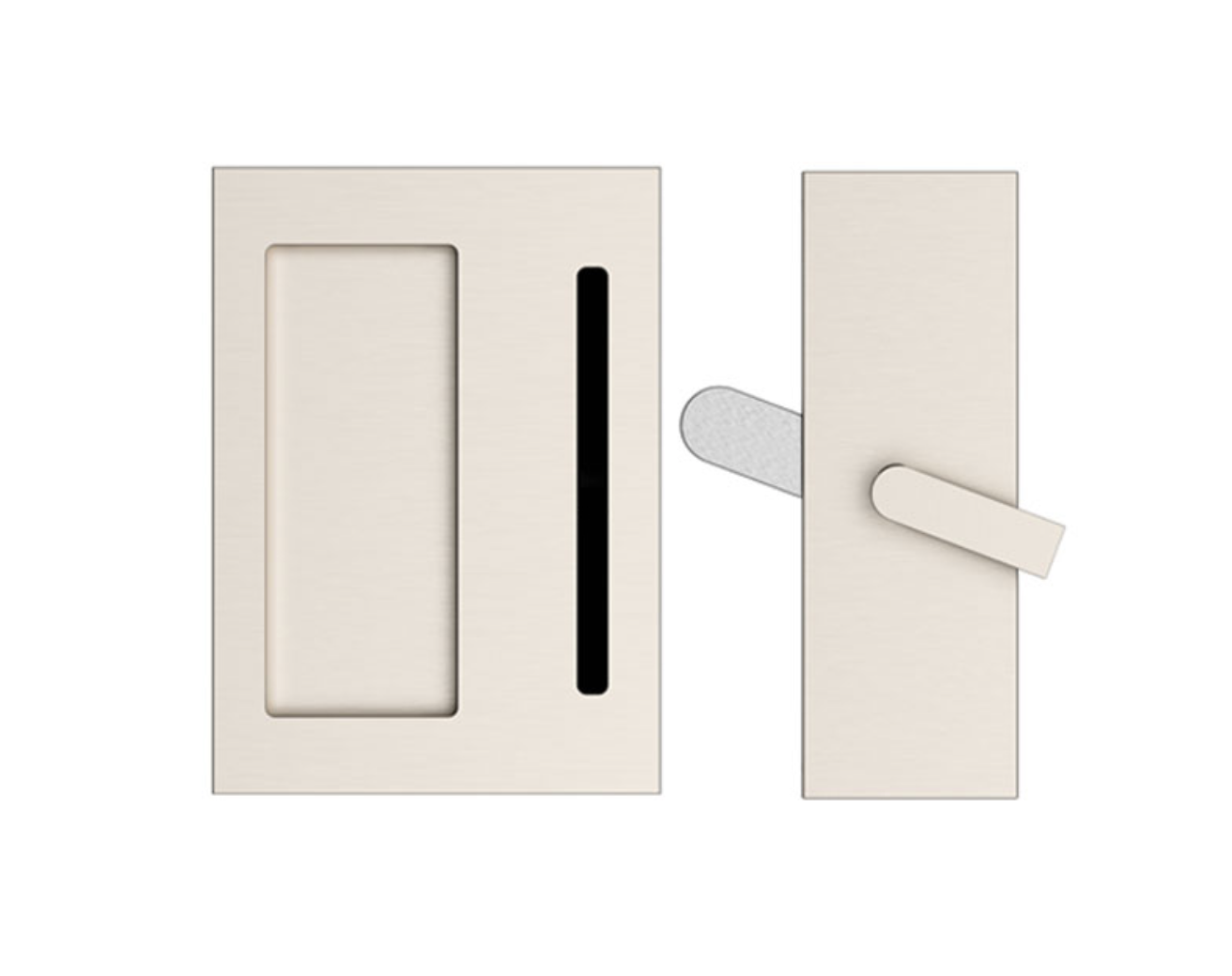 Modern Barn Door Privacy Lock and Flush Pull-Hardware for Interior Doors | Pulls