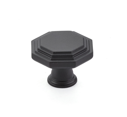 Matte Black "Elite" Cabinet Knobs and Drawer Pulls - Forge Hardware Studio